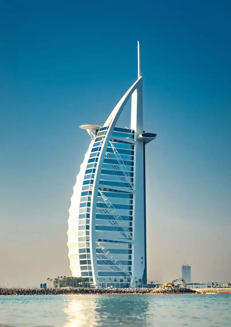 Dubai waterfront at dusk